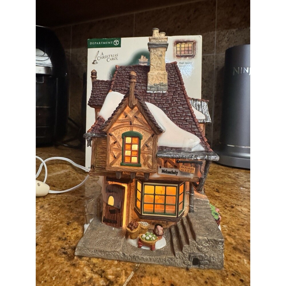 DEPT 56 Dickens MELANCHOLY TAVERN! A Christmas Carol, Rare, 3D *small Damage *